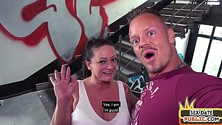 Bigtitted slut pussyfucked by stranger