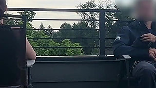 Dickflash Roof Cafe Adventure Cum Inside