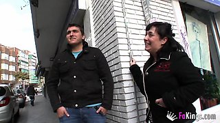 Estrella and her melons teach her boy about porn