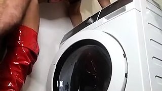 Milf housewife in latex enjoys hardcore doggystyle fucking