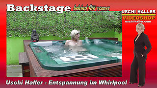 Boss Uschi Haller Relaxes Naked in the Whirlpool