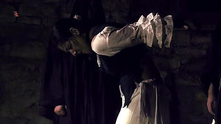 Agatha's Pubic Hair Is Shaved Before She Is Whipped with a Whip and Cane