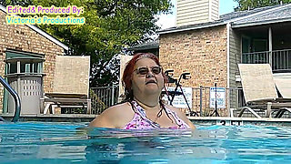 Nurse Vicki Models Her New Bikini by Pool Flashes You Then