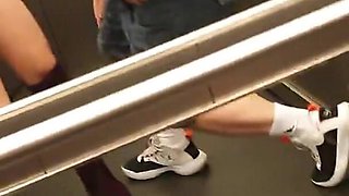 My Fastest Orgasm Ever in a Elevator, Very Risky Amateur MILF Multiple Orgasm Flashing