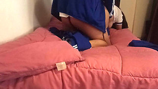 I Don't Want to Go to College Today!! I Want You to Put Them in the Back!! Hot Mexican Schoolgirl Tasting Cum!