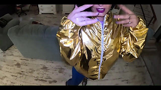 Shiny Cameltoe Tease, Hard Spanking, Deep Blowjobs & Rough Doggy with Double Cumshot 302