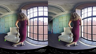 Tight, Sexy Blonde With Shaved Pussy Strips - Russian Solo Model Striptease