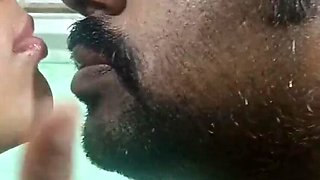 Cheating Indian Wife Deep Kissing & Tongue Twist with Kerala Aunty - Hot Role Play Sex