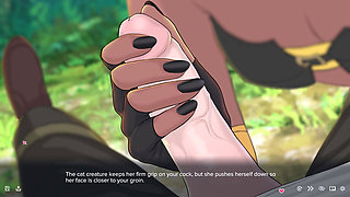 Neko Slut Gives You a Blowjob - Quickie Fantasy Adventure Gameplay
