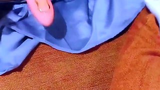 Extreme close up on her pussy taking toys