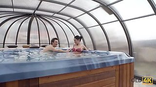 Old4k. older dude gets fortunate to make enjoy to splendid young lady