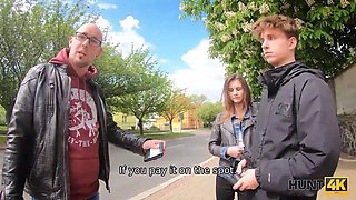 Hunt4k. european girl can buy tickets because she has sold her vagina