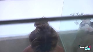 Wet and Soapy stroking in the shower - TSNaomiChi
