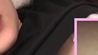 Maina Miura Moans on the Exam Bed as Mirai Domoto Stretches Her Outie Navel Wide and Licks Deep-until Her Lace Panties Twitch