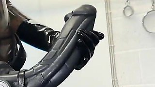 Solo 2: Showcasing Translucent Latex Outfit and Hankey’s Toys Strap-on