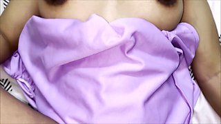 Cute Indian housewife enjoys an intimate session with her husband