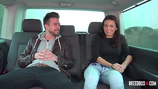 Vanessa Decker - Babe Gets A Ride And Cock On The Bus! - reality public threesome hardcore