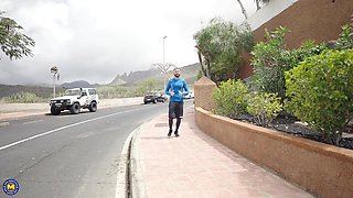 Three Hot German Milfs Have An Outside Groupsex Party Under The Sun With One Lucky Guy