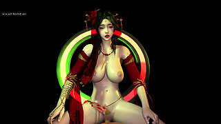 Queen Beauty in 3D: the Rise of the Big Boob Deity - 3D Animation Hentai