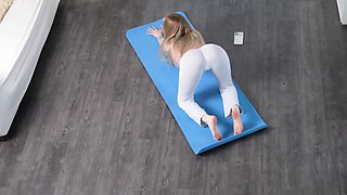 Yoga Surprise: Stepmom's Unexpected POV Encounter