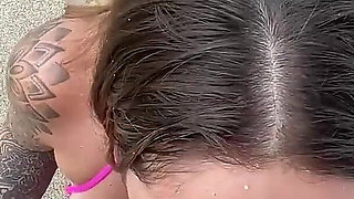 POV Blowjob on the Beaches of Cartagena (nos Descubren) - Sara Blonde