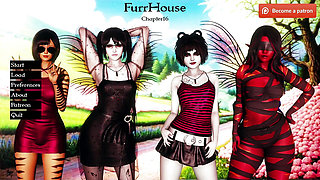 Furrhouse Chapter 16 Part 1 - Ball Draining Deepthroat by Monster Girl (no Voiceover)