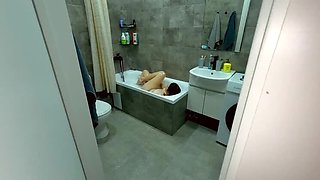 Tiny Cock Blowjob - Cum in Mouth & Piss on Big Tits - Nviz Fuck