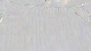 I jerk of my huge dick before she ride me with her tight pussy so I cum fast