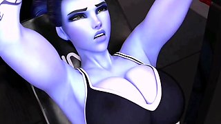Big tits Widowmaker gym sex with BBC 3D animated