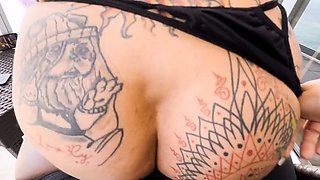 Gia Lovely - Beach Balcony Blowjob - Kingbbc