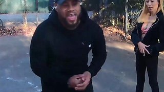 Dancer Wants to Show His Moves to Hottie in the Park