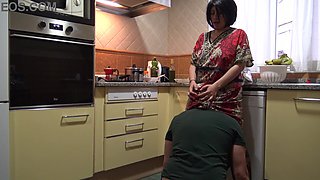 Perverted Stepmother Orders 18 Year Old Stepson To Eat Her Pussy