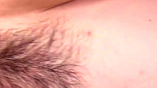 Japanese Babe Gets Her Tight Hairy Pussy Filled with Hot Cum