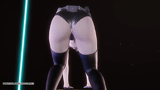 [mmd] Babymonster - Sheesh Luna Snow Sexy Striptease Uncensored Hentai