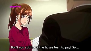 Sexy Brunette Secretary Cheats With Boss - Hardcore Hentai Sex