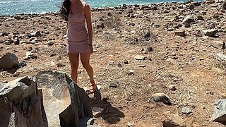A Blonde on the Beach Jerked off My Cock and a Brunette Sucked Me off