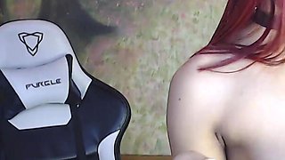 Sexy Naked Show Red Hairi
