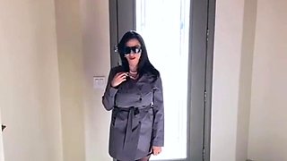 Amateur striptease and Solo masturbation