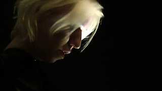 Blonde natural big titted babe drilled rough