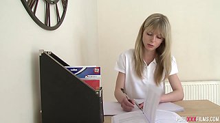 Schoolgirl needs a hand - PureXXXFilms