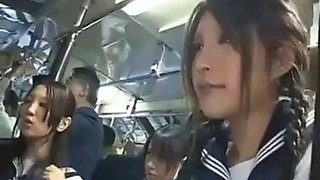 Asian Girls on a Bus