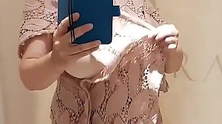 I am showing my boobs naked in the in the shop