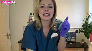 Latex Glove JOI in the Dental Chair Naughty Nurse POV