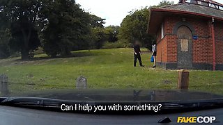 Policeman in uniform nails 18 usa in the ass in a barn - faux cop