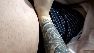 Step-mom hand can&#039;t handle 9 inch of dick