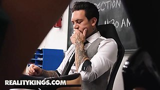 Reality kings - college hottie Vina Sky makes her budge to bang her supervisor on her last instructing day
