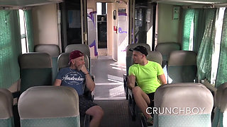 2471 Amazing Bareback Exhib Sex in Public Train