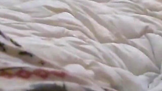 The stepson jerked off on the stepmother and got caught, had to tear off her pussy hard