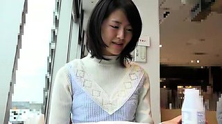 Petite Japanese schoolgirl loves getting her pussy slammed