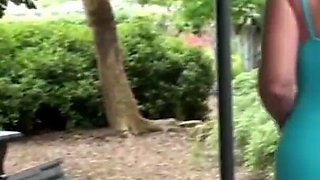 Naughty outdoor slut